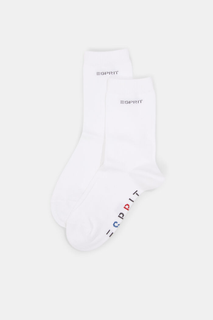 Kids' socks with logo, OFF WHITE, detail image number 0