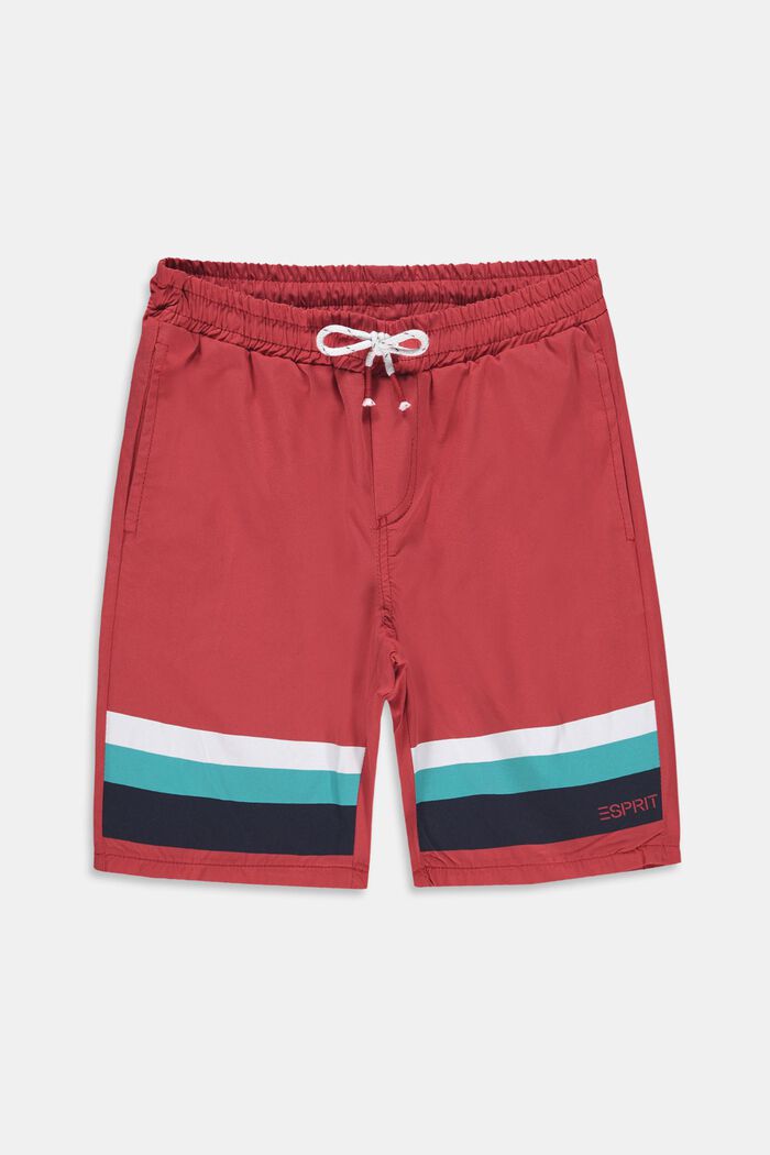 Shorts with striped details, 100% cotton