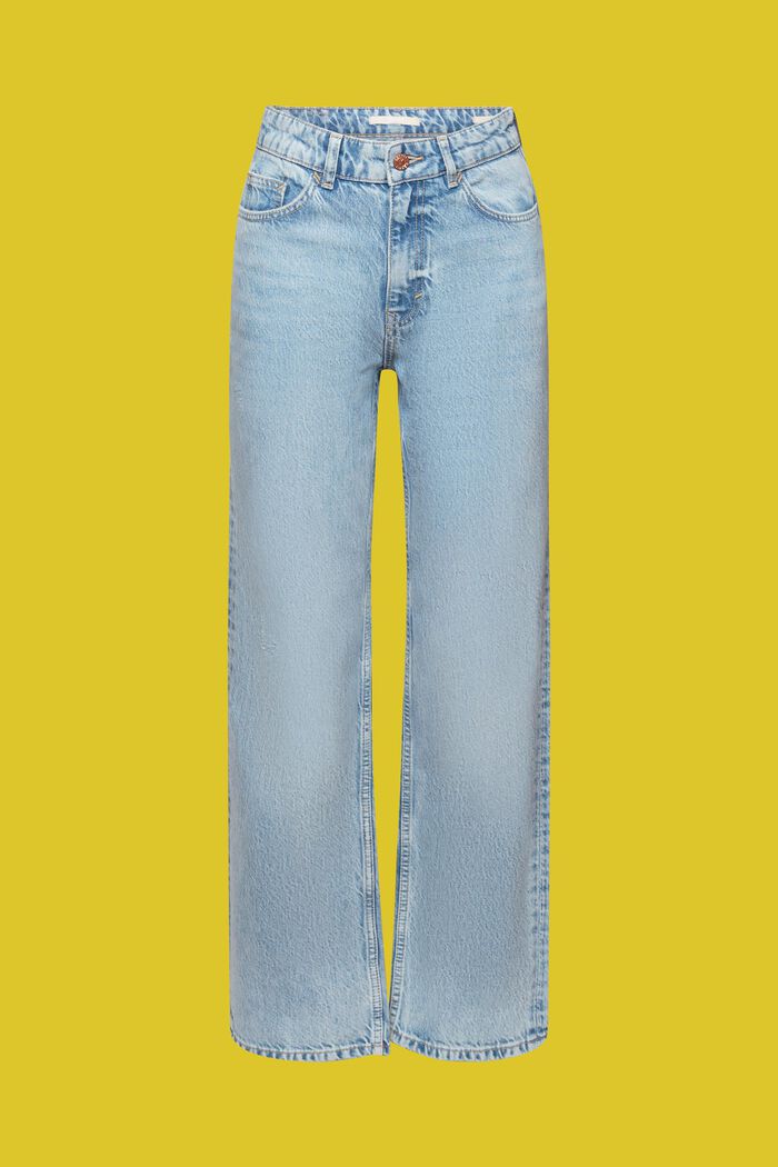 80s straight fit jeans, BLUE LIGHT WASHED, detail image number 6