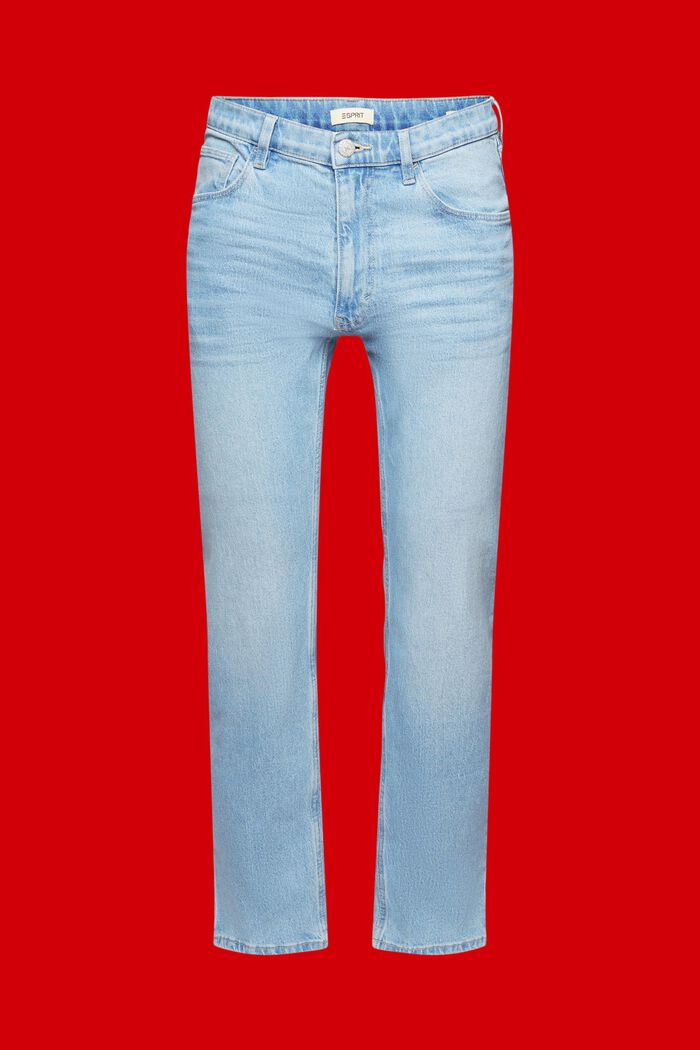 Straight fit jeans, BLUE BLEACHED, detail image number 6