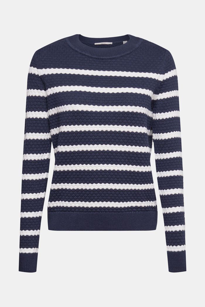 Textured knit jumper, NAVY BLUE, detail image number 2