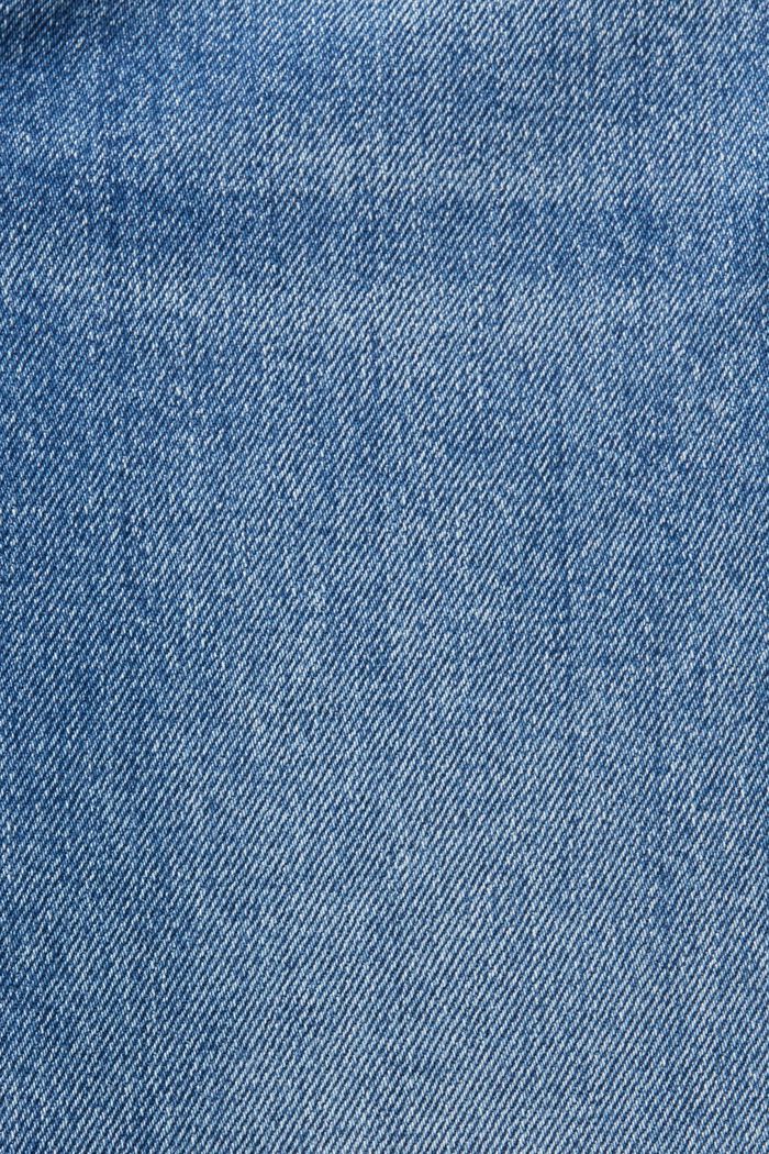 Mid-rise straight leg jeans, BLUE LIGHT WASHED, detail image number 6