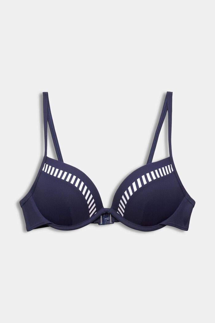 Padded Underwire Bikini Top, NAVY, detail image number 4