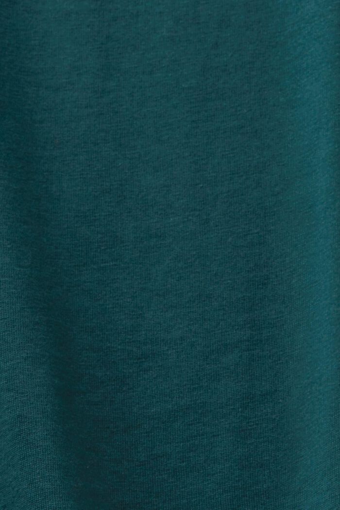 Round Neck Top, EMERALD GREEN, detail image number 5