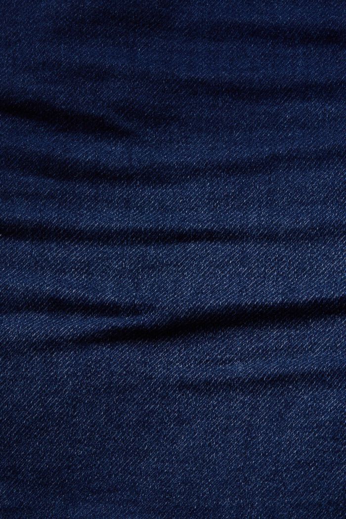 Jogger-style jeans shorts, BLUE DARK WASHED, detail image number 6