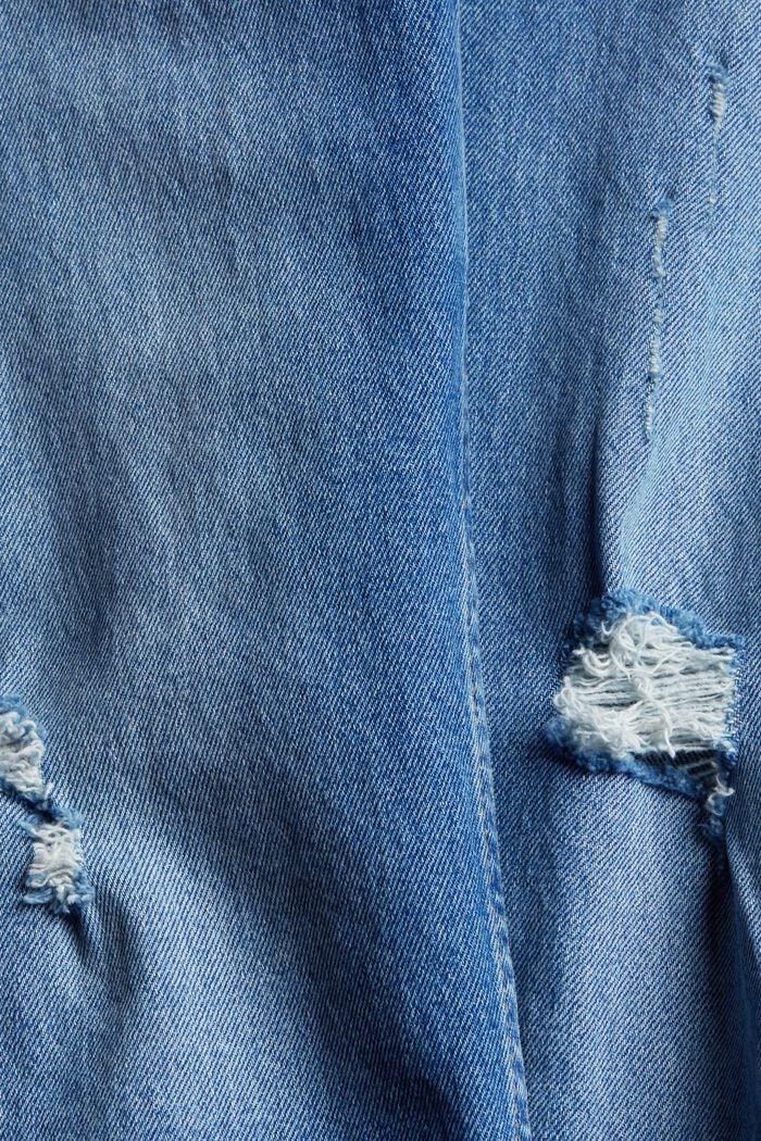 Pants denim high rise tapered, BLUE MEDIUM WASHED, detail image number 4