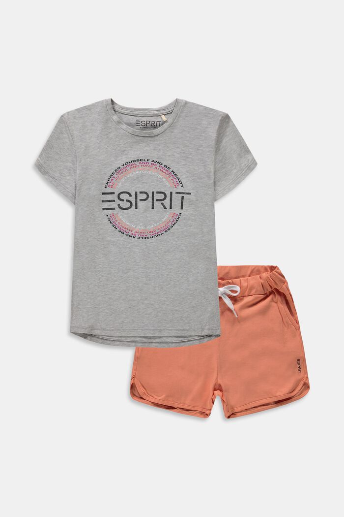 Set: T-shirt and shorts made of cotton jersey