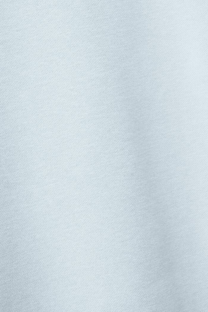 Unisex Cotton Fleece Logo Sweatshirt, PASTEL BLUE, detail image number 7