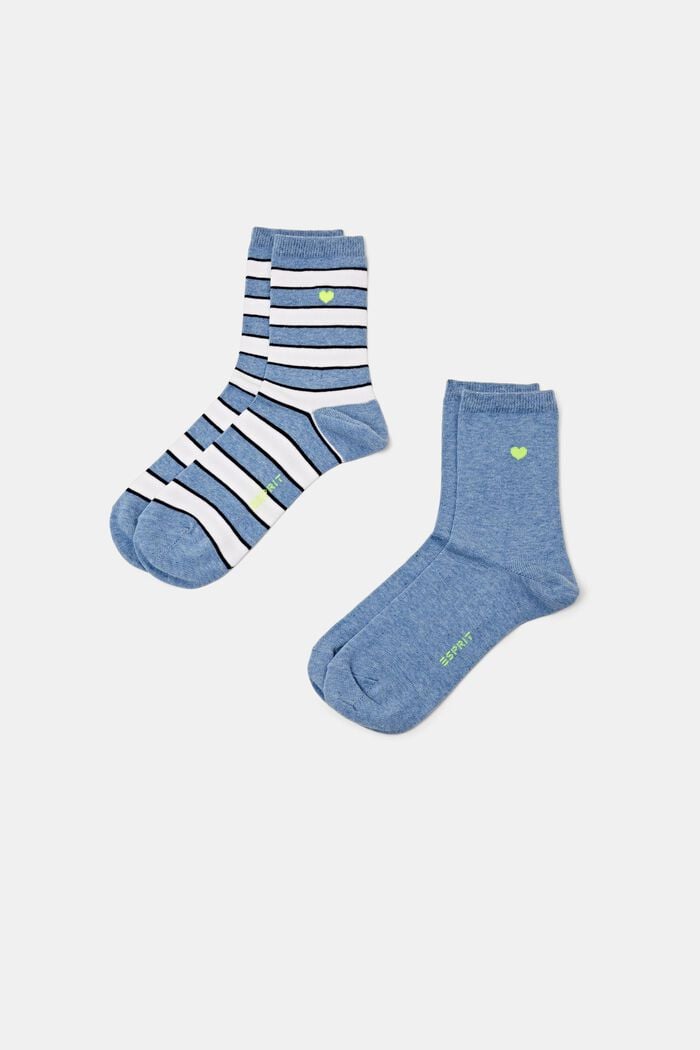 2-Pack Striped Socks, JEANS, detail image number 0