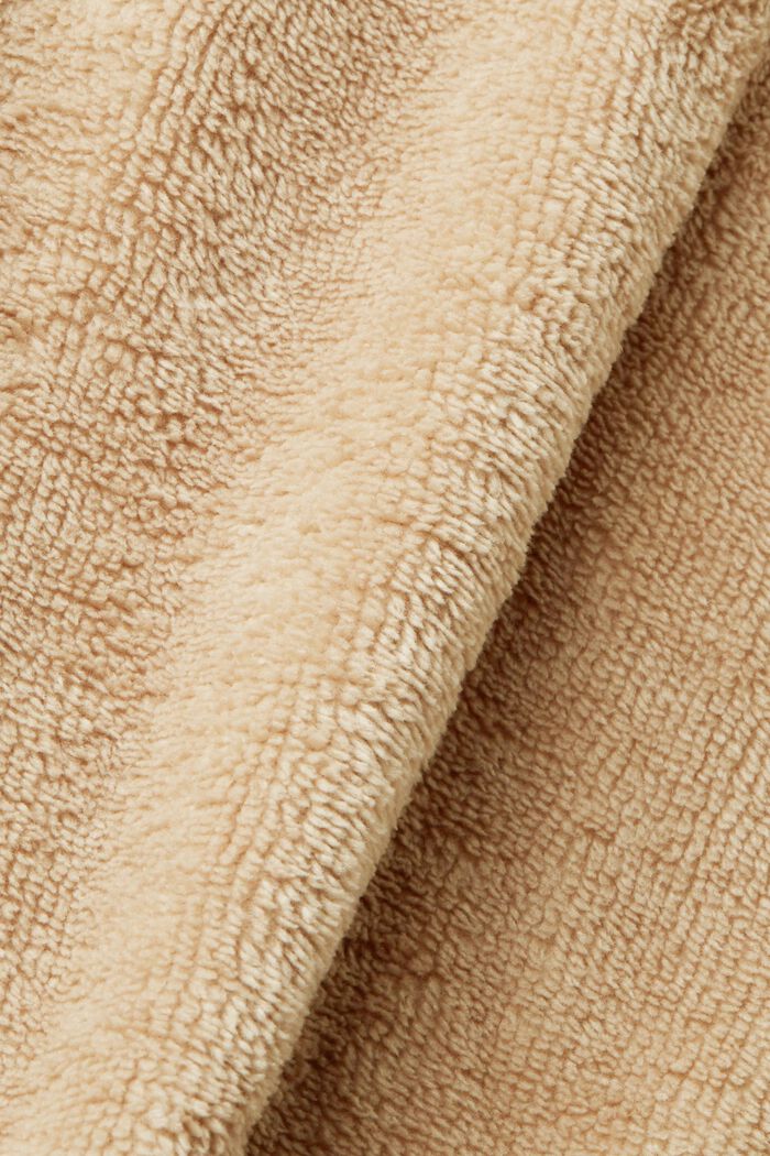 Terry cloth bathrobe with hood, MOCCA, detail image number 4