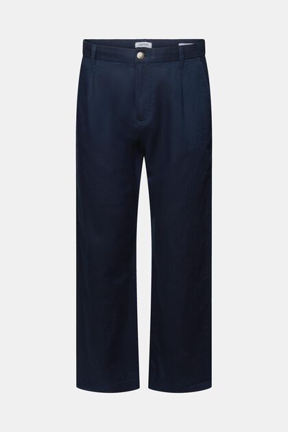Linen-Cotton Straight Pant