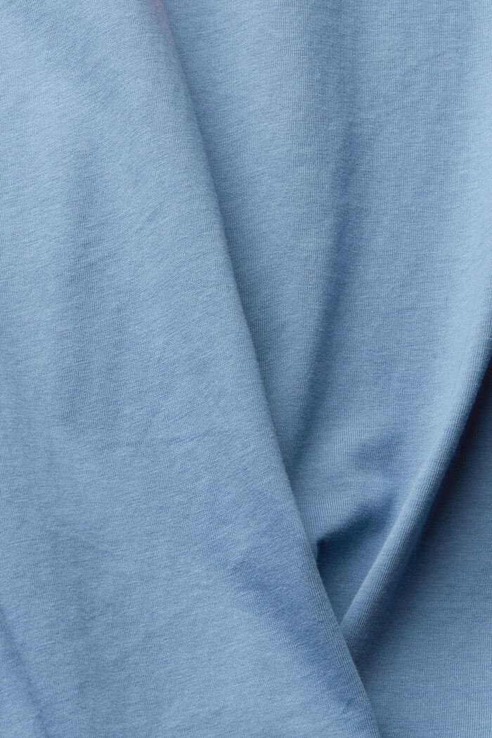 Jersey T-shirt with a print, organic cotton, BLUE, detail image number 4