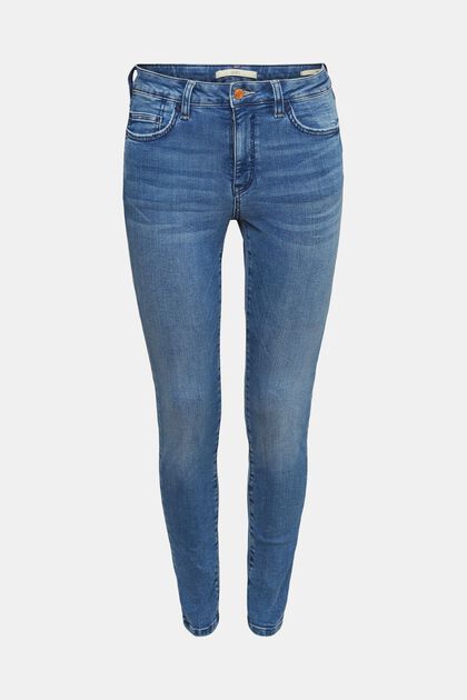Stretch jeans, BLUE MEDIUM WASHED, overview