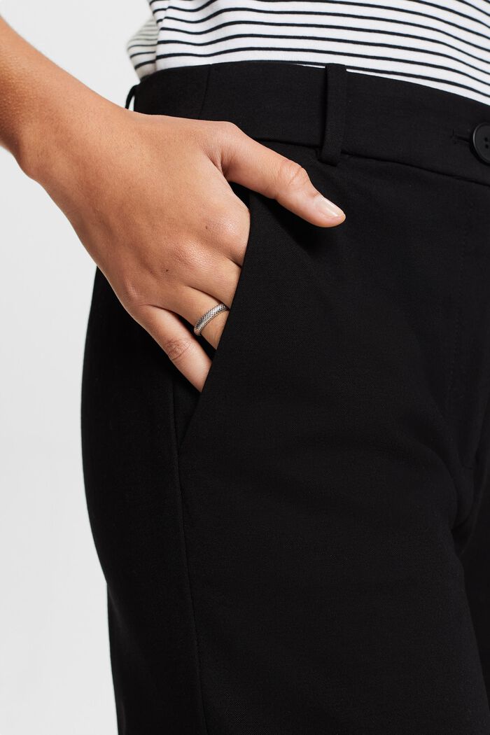 SPORTY PUNTO Mix & Match straight leg trousers, BLACK, detail image number 4