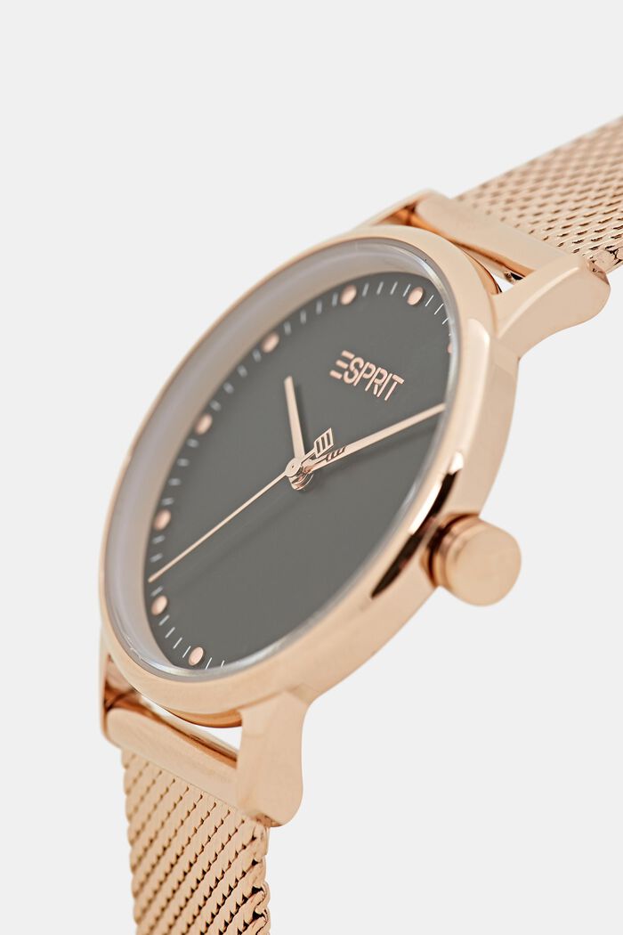 Watch set with interchangeable straps, ROSE GOLD, detail image number 1