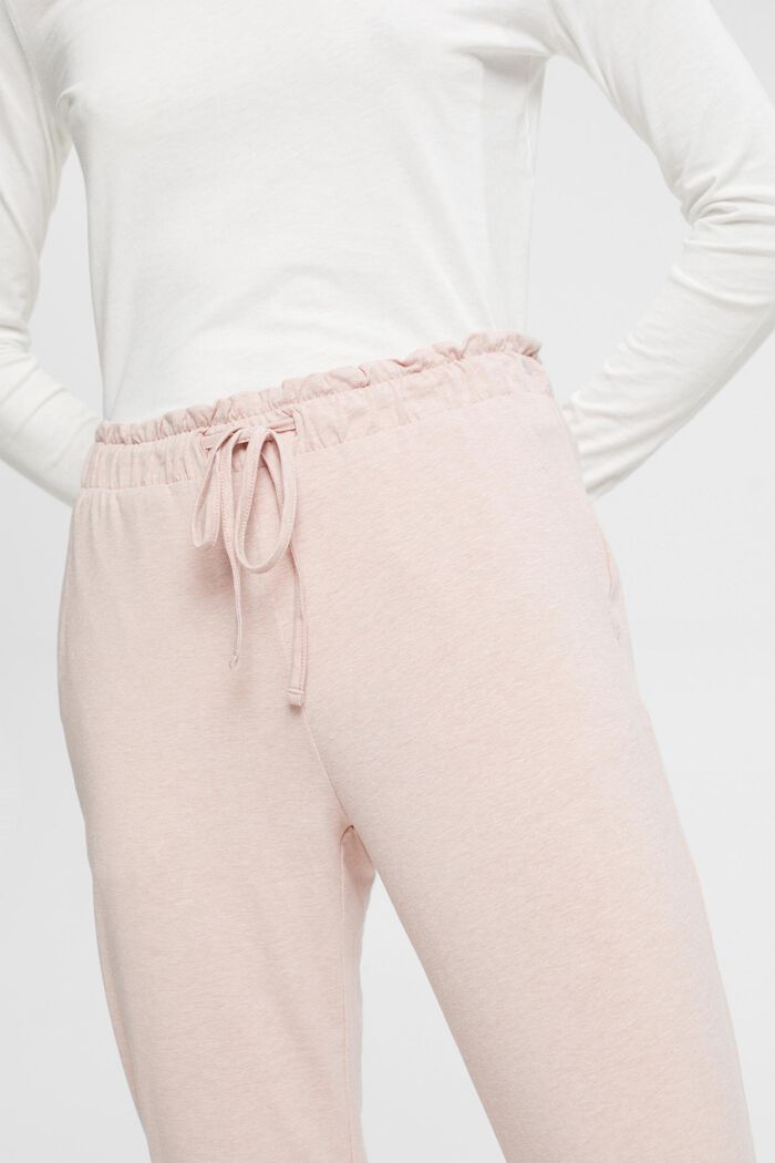 Jersey trousers with elasticated waistband, OLD PINK, detail image number 0