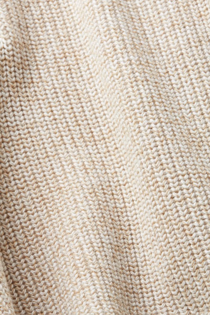 Textured Troyer Sweater, OFF WHITE, detail image number 4