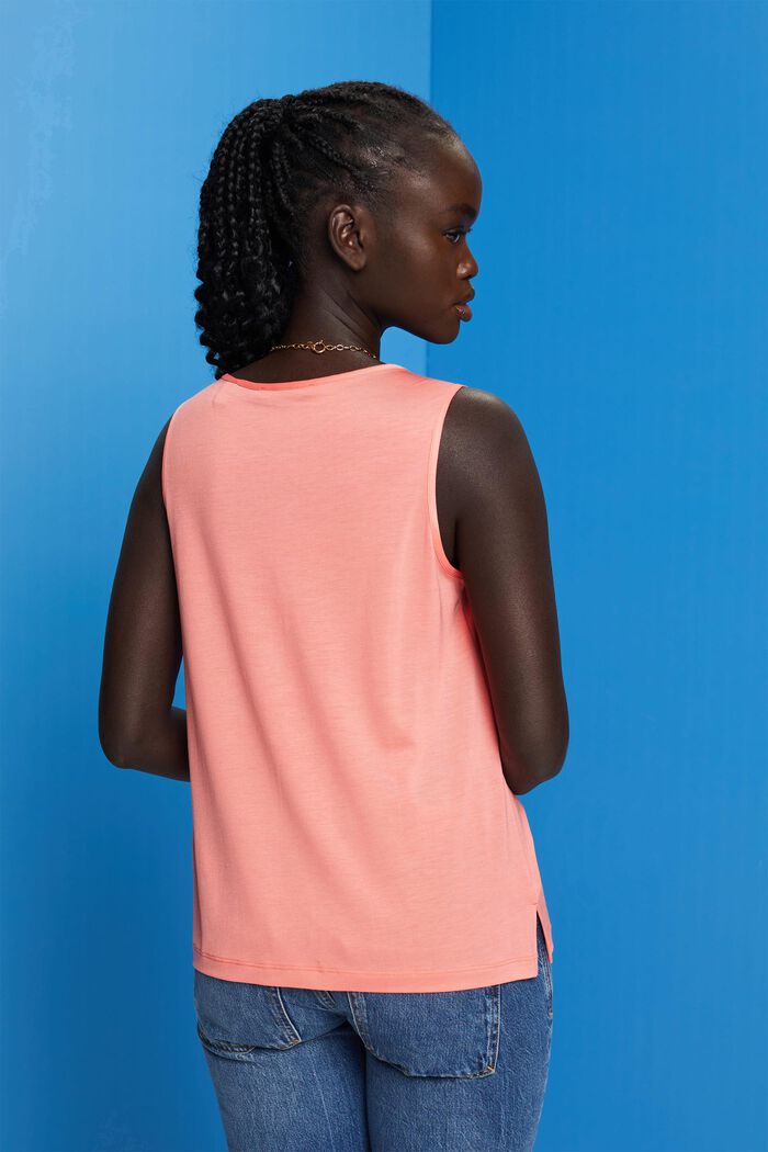 Jersey top, TENCEL™ lyocell, CORAL, detail image number 3