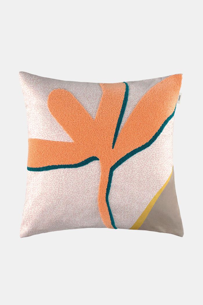 Floral Print Cushion Cover, MULTICOLOR, detail image number 0