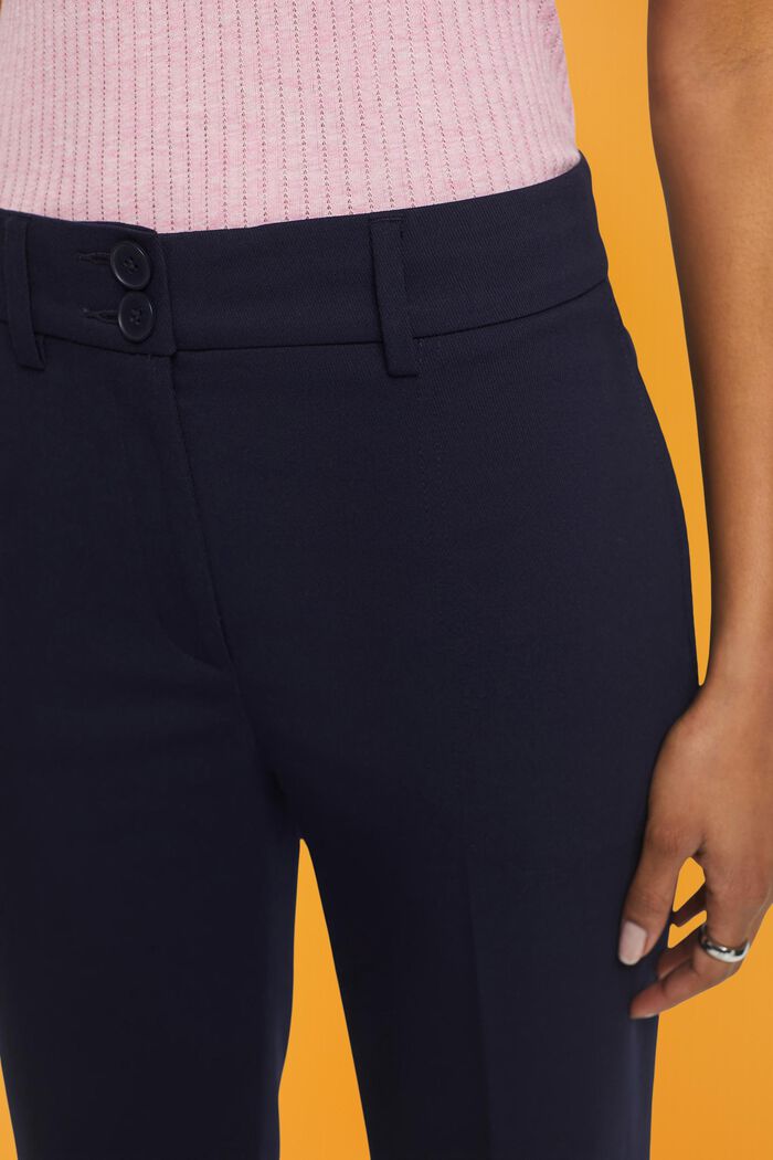 Cropped twill trousers, NAVY, detail image number 2
