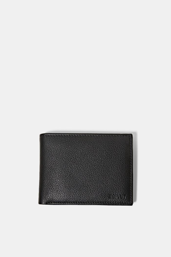 Leather wallet, BLACK, detail image number 0