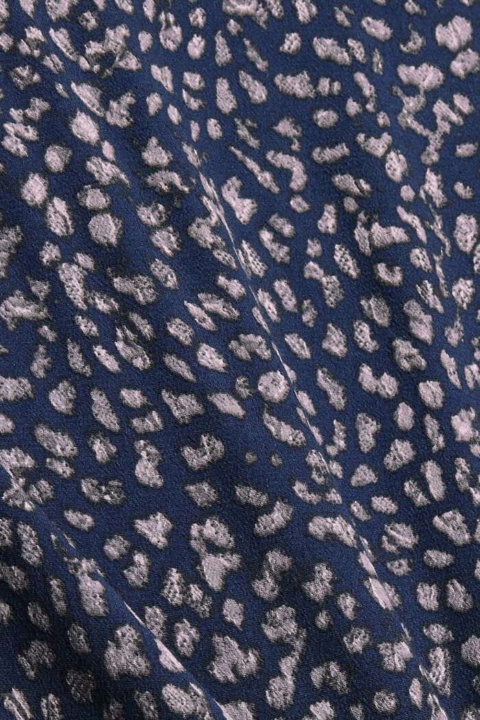 Printed blouse, LENZING™ ECOVERO™, DARK BLUE, detail image number 1