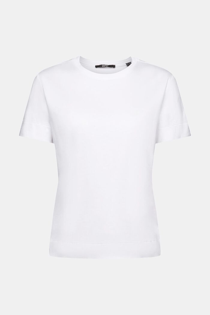 T-shirt with chest print, WHITE, detail image number 6