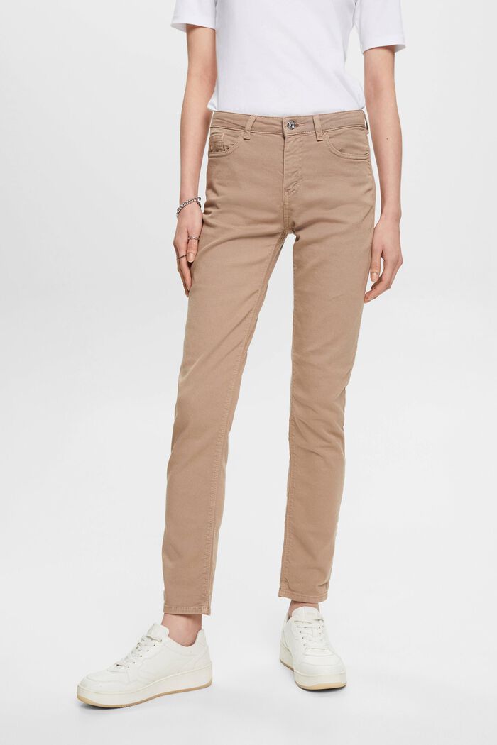 Mid-rise slim fit jeans, TAUPE, detail image number 0