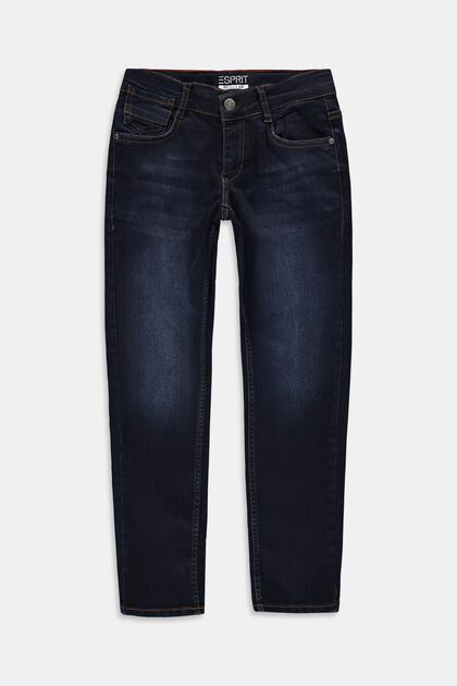 Jeans with adjustable waistband