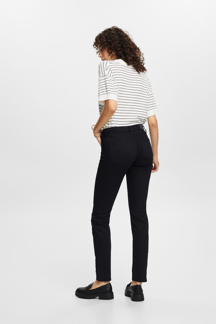 Mid-Rise Slim Jeans, BLACK RINSE, detail image number 3