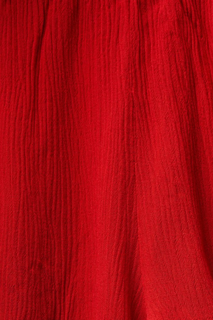 Crinkled Beach Shorts, DARK RED, detail image number 5