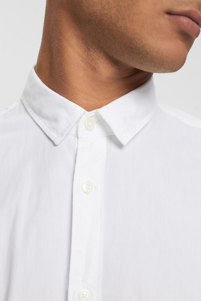 Slim fit, sustainable cotton shirt, WHITE, detail image number 0