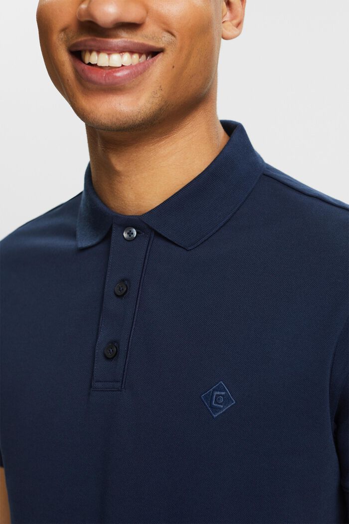 Logo Polo T-Shirt, NAVY, detail image number 3