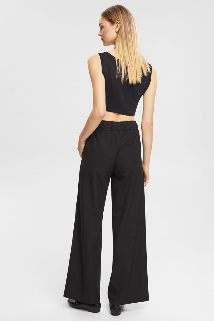 Wide leg trousers, BLACK, detail image number 5