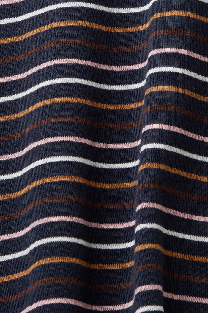 Striped long sleeve top, organic cotton, NAVY BLUE, detail image number 5