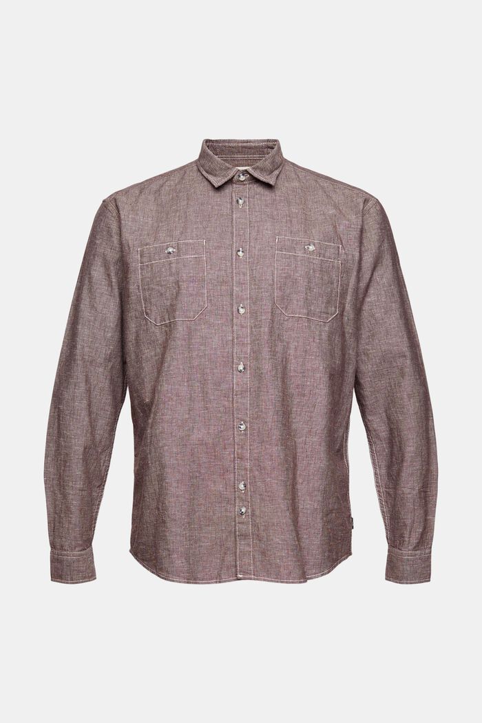 Linen blend: melange shirt 