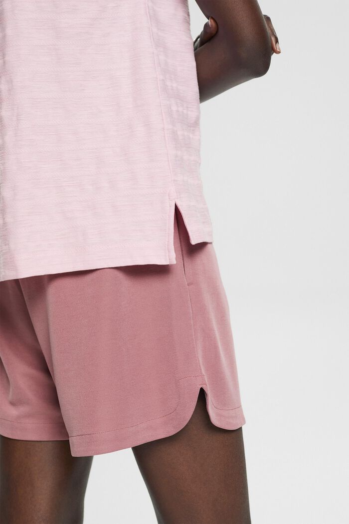 T-shirt with textured stripes, LIGHT PINK, detail image number 2