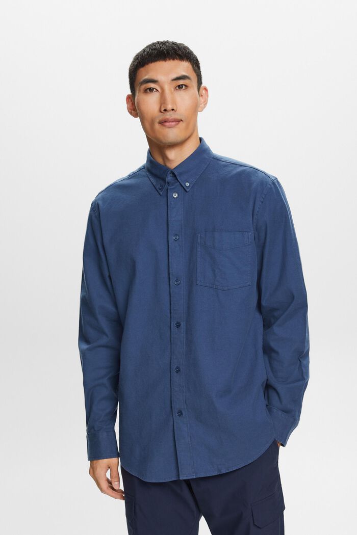 Twill Regular Fit Shirt, GREY BLUE, detail image number 2