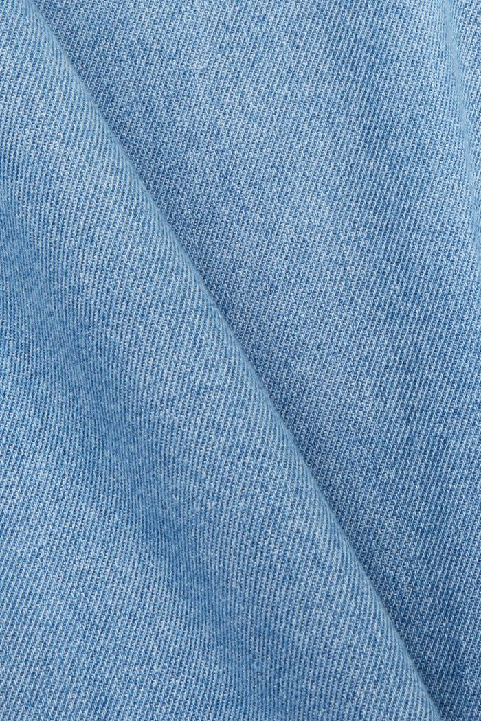 Cotton denim shirt, BLUE LIGHT WASHED, detail image number 4
