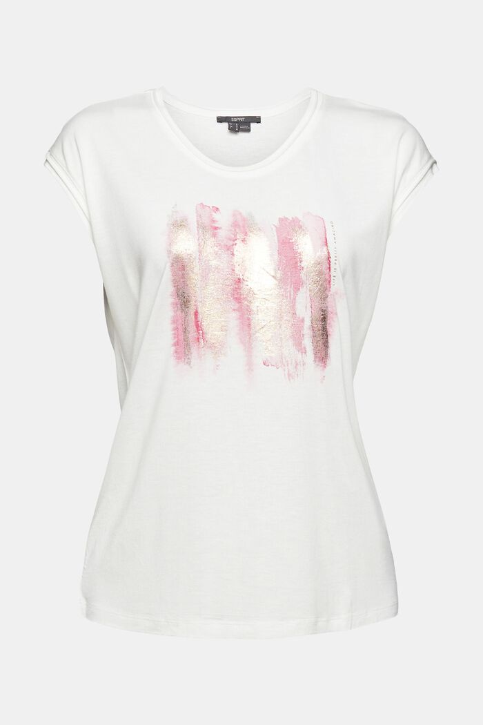 Glitter print T-shirt, LENZING™ ECOVERO™