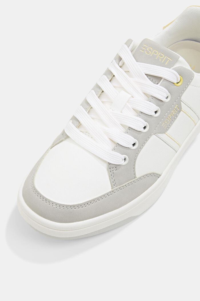 Trainers with side stripes, DUSTY YELLOW, detail image number 4