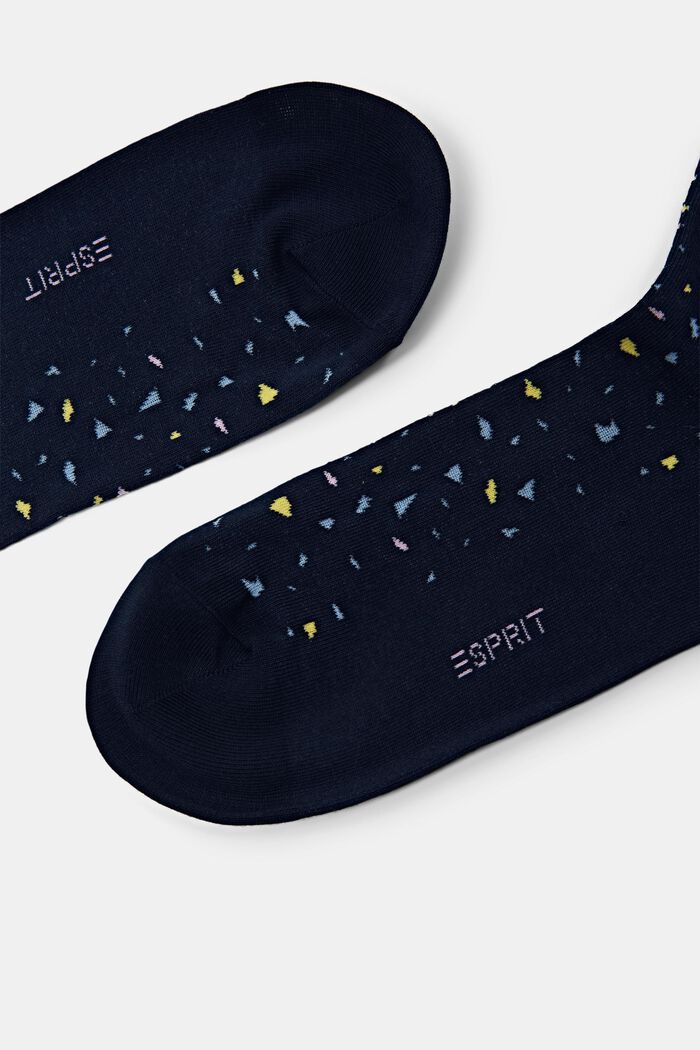 Printed Knit Socks, MARINE, detail image number 2