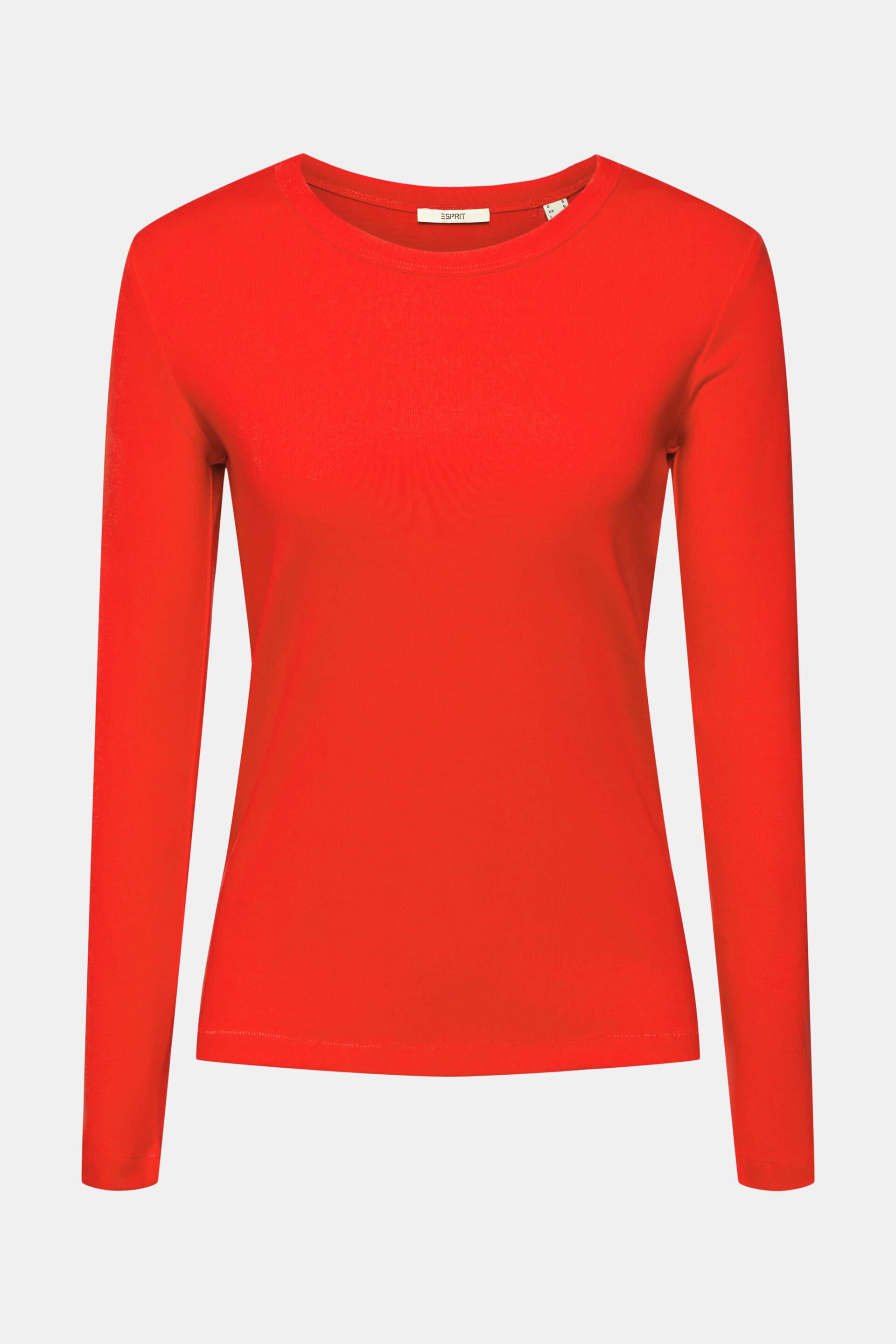 Esprit Longesleeve licht Oranje casual uitstraling Mode Shirts Longsleeves 