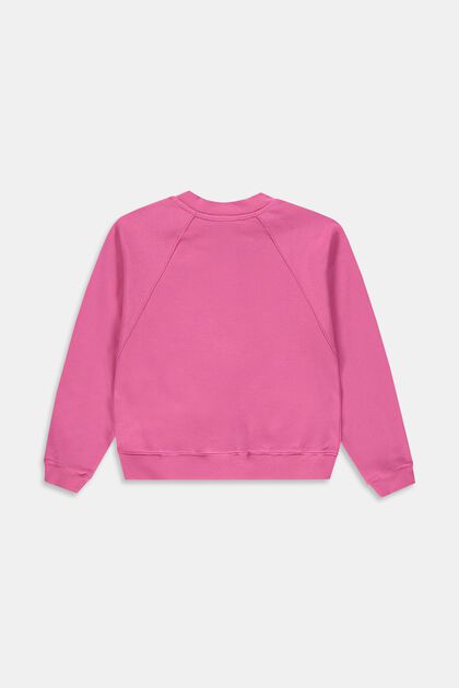 Cotton sweatshirt with half-length zip