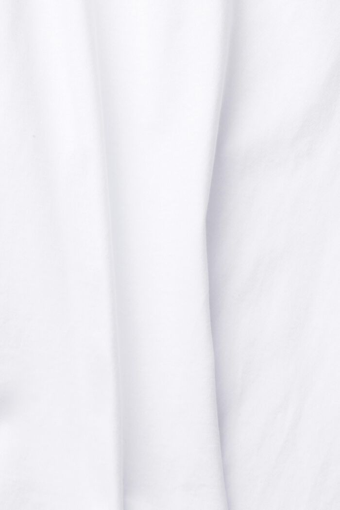Basic T-shirt in 100% organic cotton, WHITE, detail image number 7