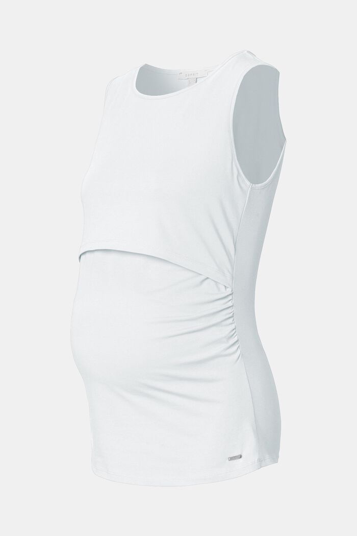 Layered nursing top, BRIGHT WHITE, overview