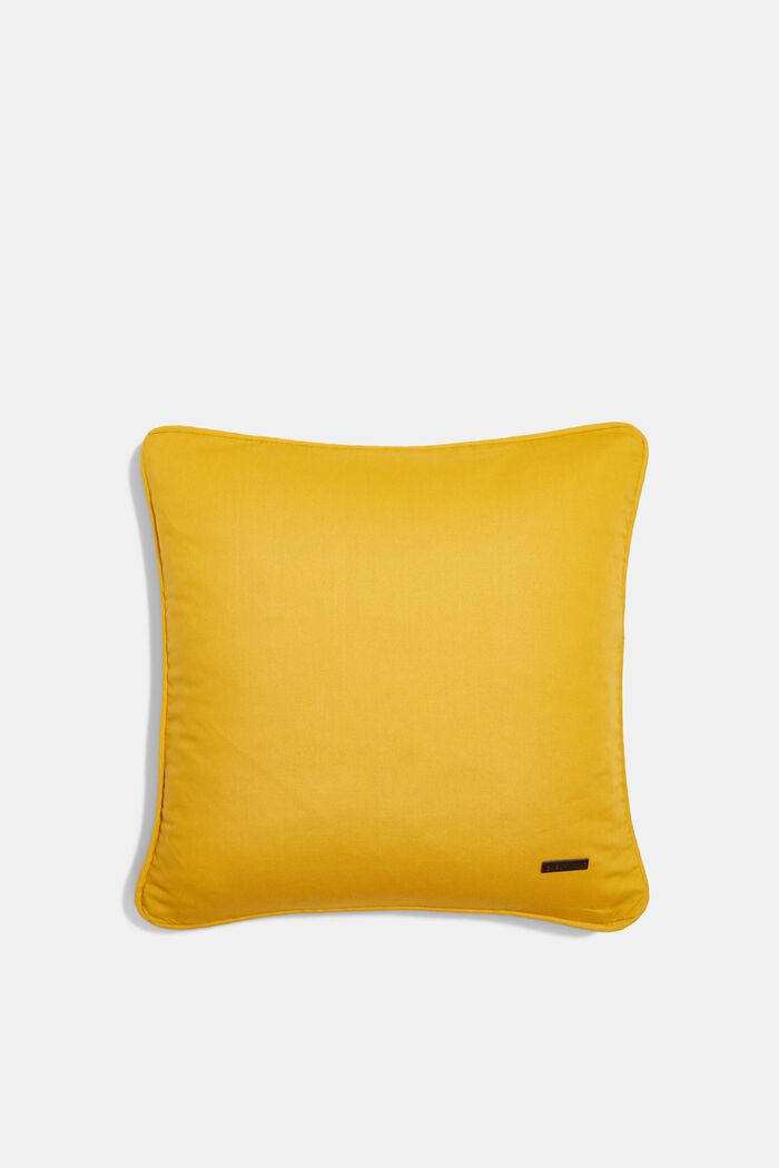 Cushion cover made of 100% cotton, YELLOW, detail image number 0