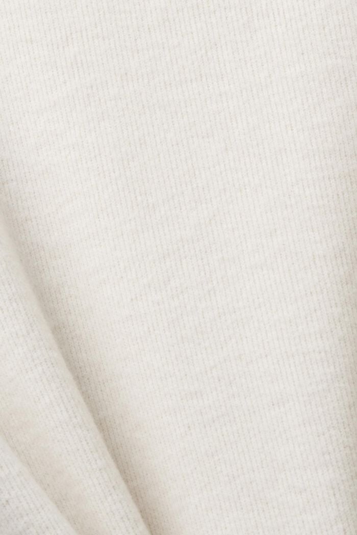 High-necked long-sleeved top, OFF WHITE, detail image number 6