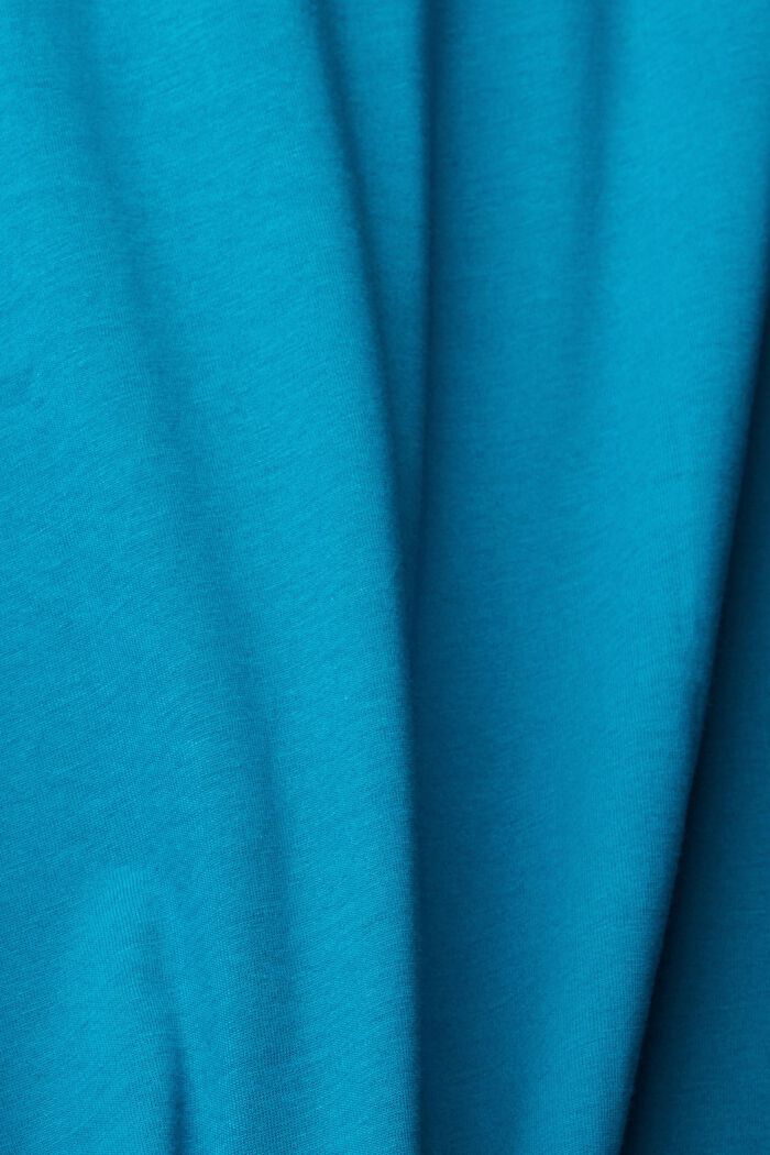 Jersey T-shirt with a print, TEAL BLUE, detail image number 4