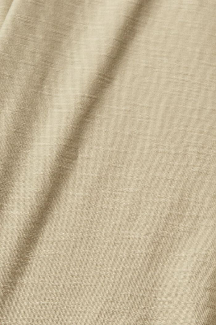 Polo collar top, PALE KHAKI, detail image number 1